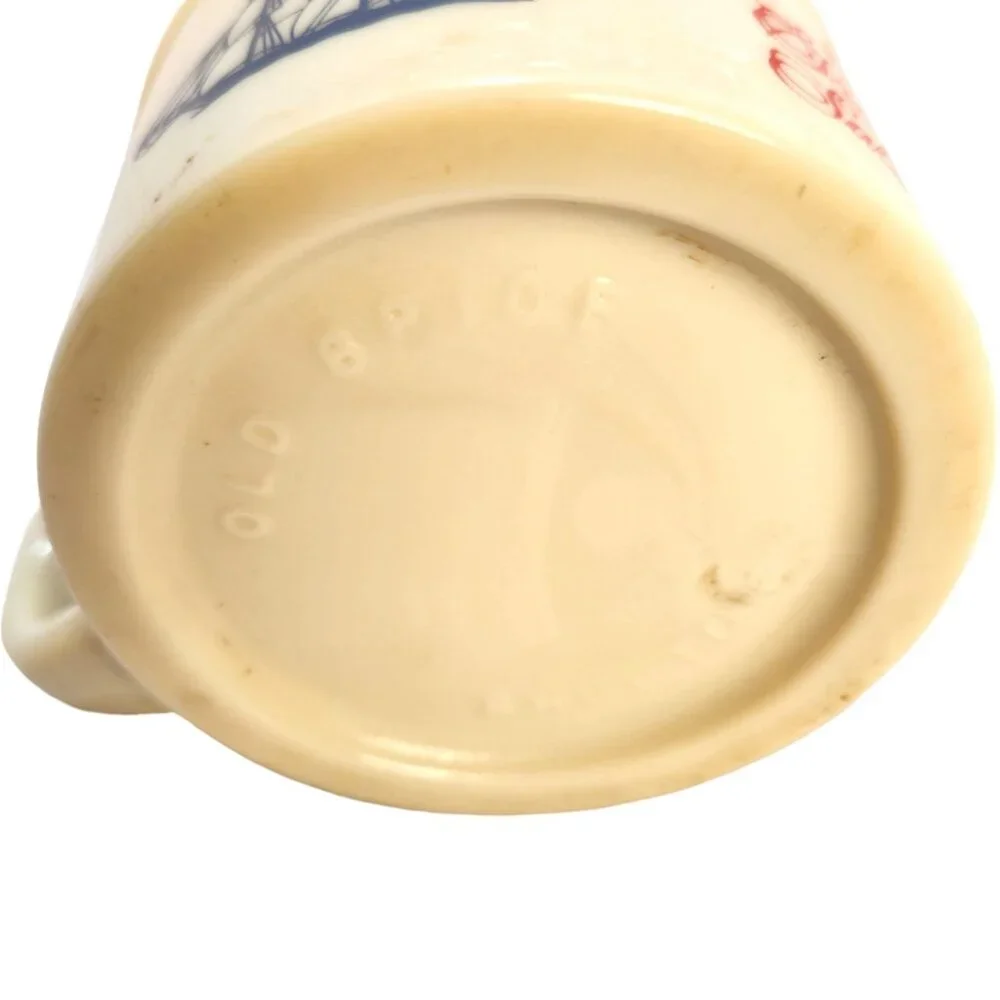 Old Spice Shaving Mug Vintage Shulton #25 Ship Grand Turk Salem 1786 2-3/8